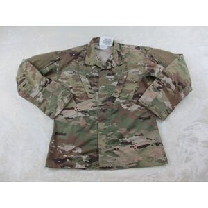 Army Jacket Mens Small Green Camouflage Coat‎ Ripstop Combat Outdoors Workwear